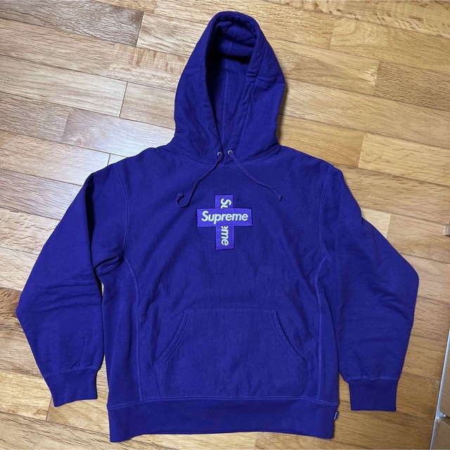 Supreme - Supreme Cross Box Logo Hooded Sweatshirtの通販 by こぶし ...