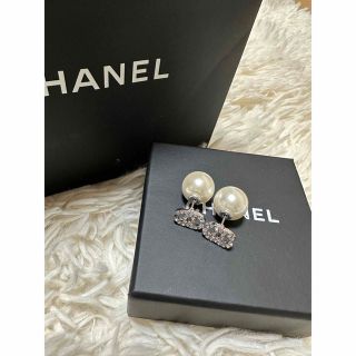 シャネル】最終値下げ!上品で可愛いスイングピアス 箱付き ビンテージ