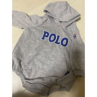 ポロラルフローレン(POLO RALPH LAUREN)のPOLO baby ロンパース　フード　ポロベア(ロンパース)