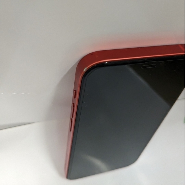 iPhone12mini　RED256GB（中古品·オプション付） スマホ/家電/カメラのスマートフォン/携帯電話(スマートフォン本体)の商品写真