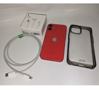 iPhone12mini　RED256GB（中古品·オプション付）(スマートフォン本体)