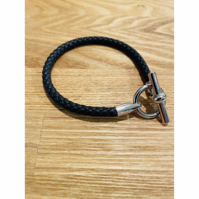 Hermes(エルメス)のHERMES エルメス レザーブレスレット グレナン　T4 メンズのアクセサリー(ブレスレット)の商品写真