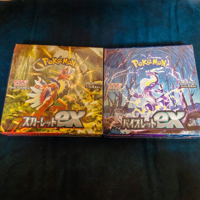 ポケカシュリンク付き ポケモンカード スカーレットex　バイオレットex box