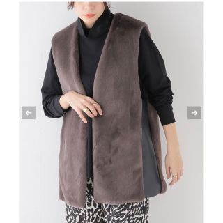 スピックアンドスパン(Spick & Span)の【ESLOW/エスロー】 ECO FUR NO COLLAR VEST(ベスト/ジレ)