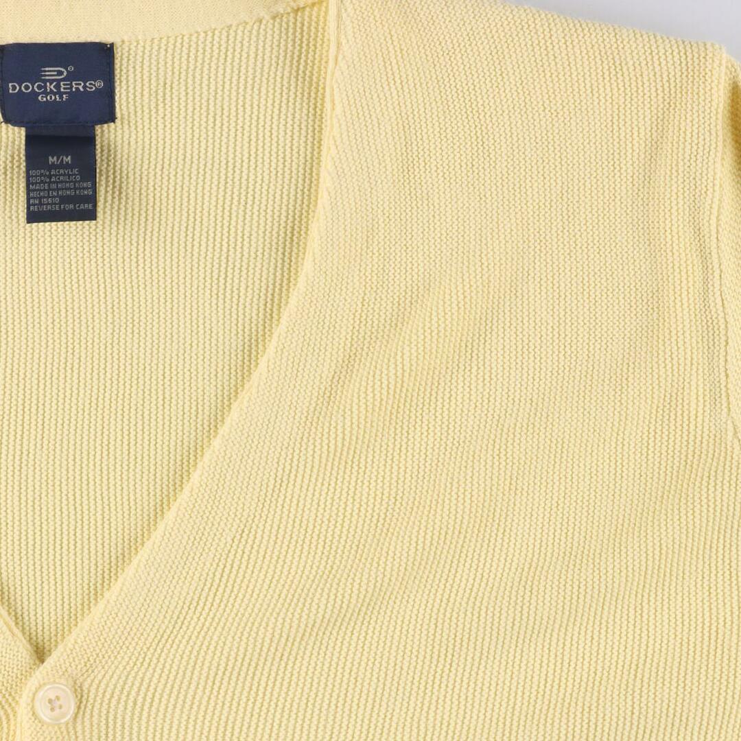 DOCKERS GOLF アクリルニットカーディガン メンズM /eaa304294465cm袖丈