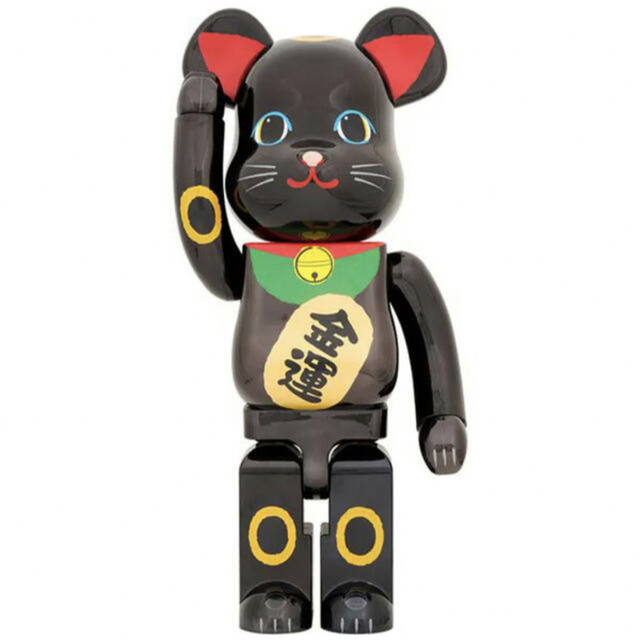 有名人芸能人】 - TOY MEDICOM Be@rbrick 招き猫 金運 黒メッキ 1000