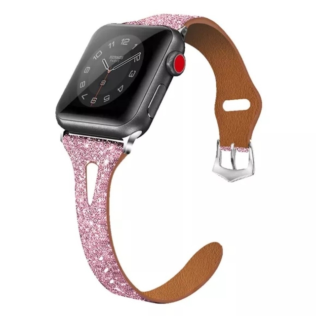 国内在庫】 Apple Watch 38 40 41mm レザーバンド ピンク agapeeurope.org