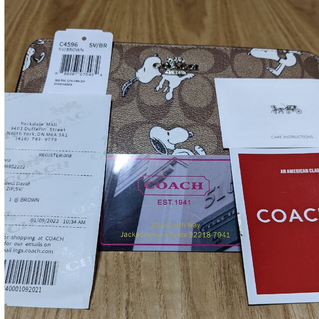 COACH(コーチ)のCOACH  長財布　シグネチャー　スヌーピー レディースのファッション小物(財布)の商品写真