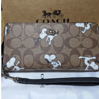 コーチ(COACH)のCOACH  長財布　シグネチャー　スヌーピー(財布)