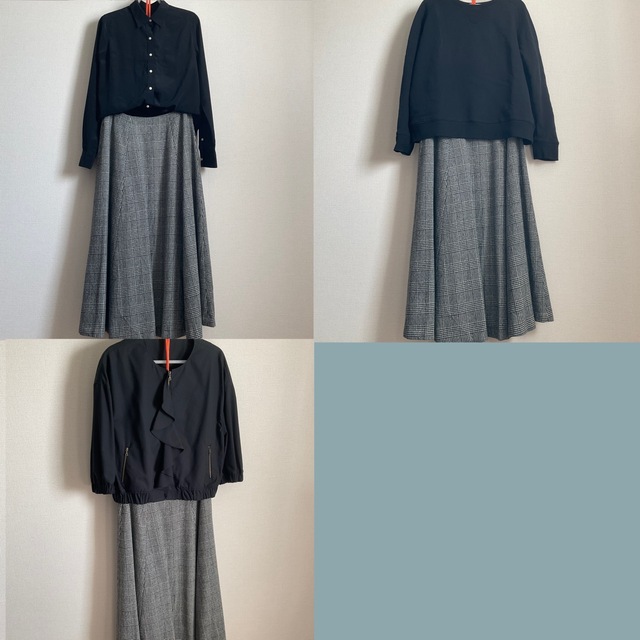 Lois CRAYON(ロイスクレヨン)のロイスクレヨン  グレンチェックロングスカート レディースのスカート(ロングスカート)の商品写真