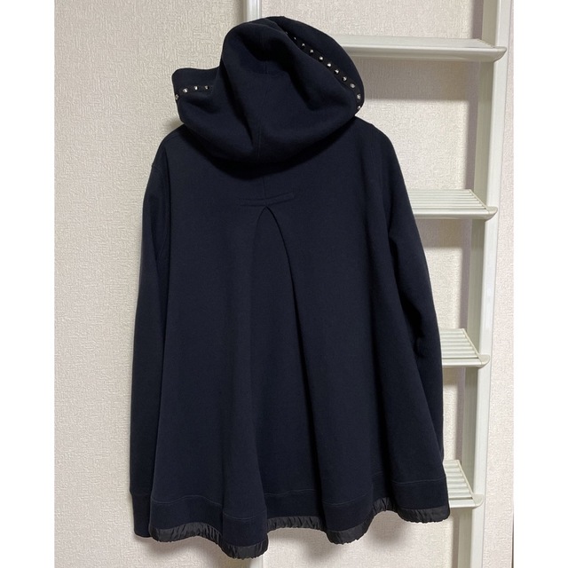 新品未使用品 sacai パーカー ウィメンズ 紺 スタッズ suitit.com