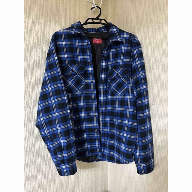【M】19AW Arc Logo Quilted Flannel Shirt 2