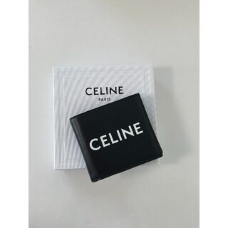 セリーヌ(celine)のセリーヌ　プリントコイン入れ付き　バイフォールドウォレット　ブラック(折り財布)