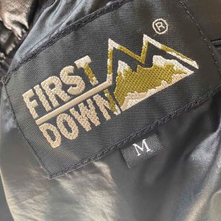 FIRST DOWN - FIRSTDOWNファーストダウンダウンジャケットmMブラック黒
