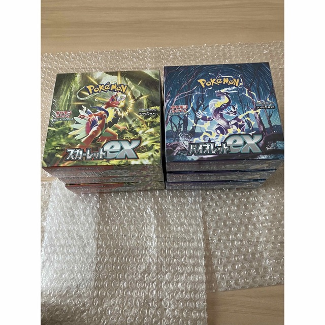 ポケカ　シュリンク付　スカーレットex 3box バイオレットex 3box