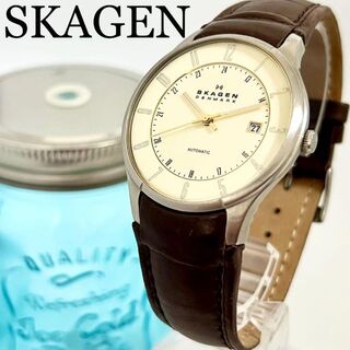 スカーゲン(SKAGEN)の154 SKAGEN スカーゲン時計　メンズ腕時計　自動巻き時計　スケルトン(腕時計(アナログ))