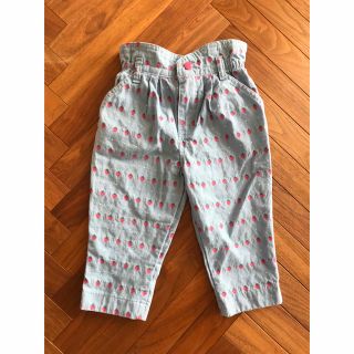 オシュコシュ(OshKosh)のoshkosh  いちご織柄パンツ　2T(パンツ/スパッツ)