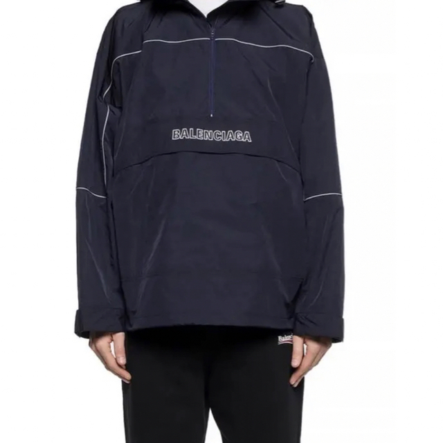 Balenciaga(バレンシアガ)のBALENCIAGA RAINJACKET プルオーバーナイロンジャケット80s メンズのジャケット/アウター(ナイロンジャケット)の商品写真