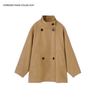 マウジー(moussy)の美品 moussy オーバーサイズスタンドカラーコート(ピーコート)