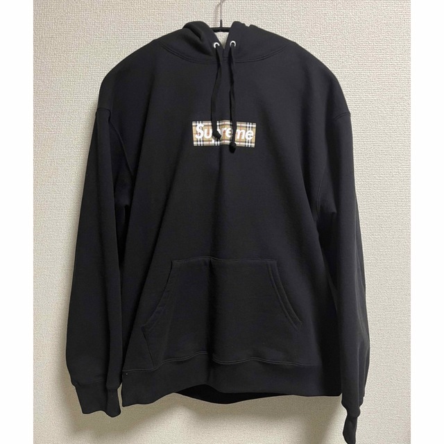 人気ブラドン Supreme - Supreme Burberry Box Logo Hooded パーカー