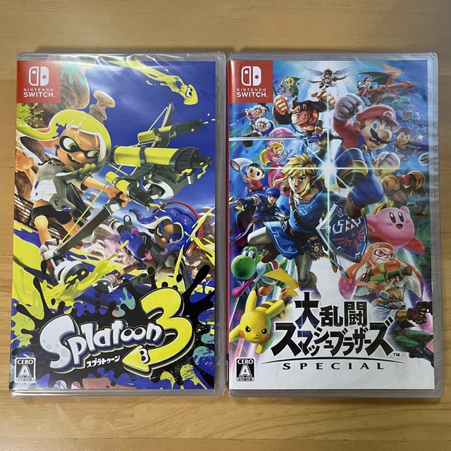 新品未開封 スプラトゥーン3 大乱闘スマッシュブラザーズ Switch 季節 ...