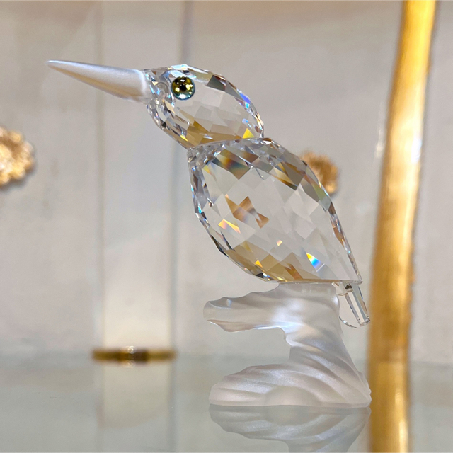 SWAROVSKI スワロフスキー 1992年 廃盤品 置物 鳥 カワセミ