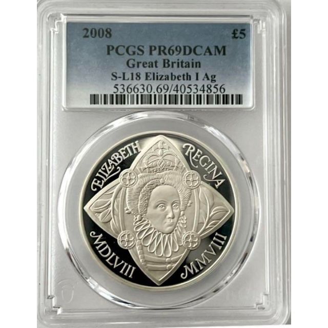 ロイヤルミ 2008年PCGS69イギリス５ポンド by wzmww shop｜ラクマ