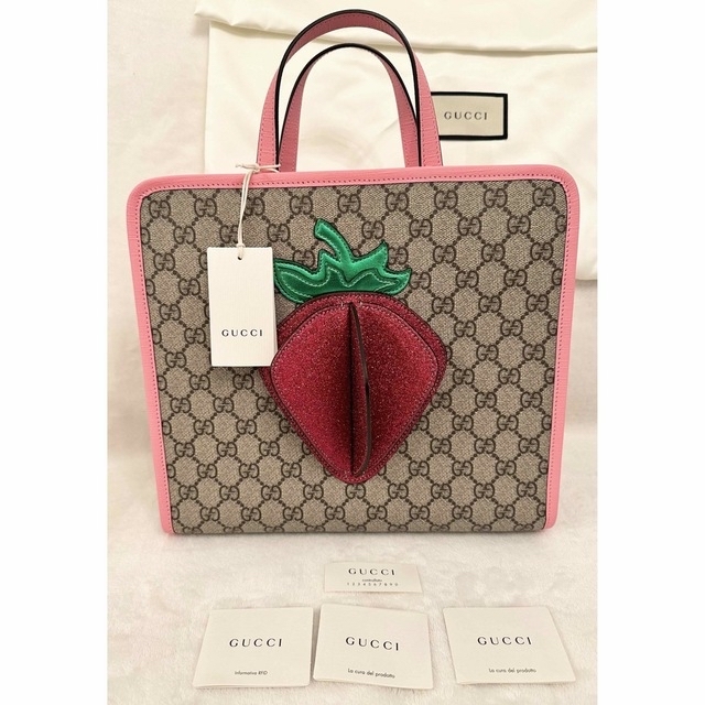 売れ筋新商品 Gucci - GUCCI チルドレントートバッグ いちご 新品未