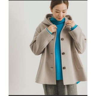 アーバンリサーチ(URBAN RESEARCH)の新品タグ付き　URBAN RESEARCH ショート丈Aラインフードコート(その他)