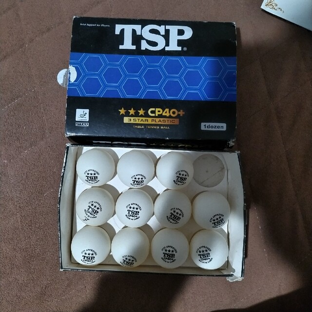 TSP(ティーエスピー)のTSP CP40+11個 スポーツ/アウトドアのスポーツ/アウトドア その他(卓球)の商品写真