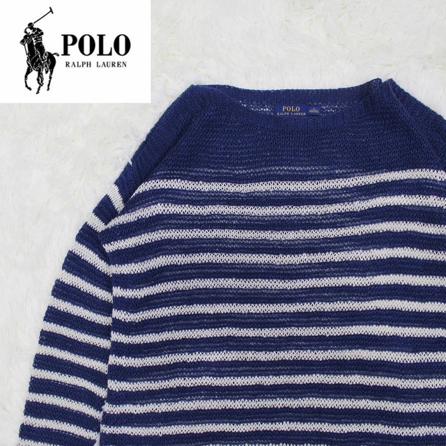 POLO RALPH LAUREN(ポロラルフローレン)のポロラルフローレン　セーター　編み込み　透かし　希少デザイン　USサイズ　大きめ レディースのトップス(ニット/セーター)の商品写真