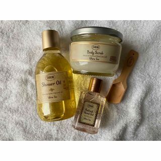 サボン(SABON)のsabon ホワイトティー　セット(ボディスクラブ)