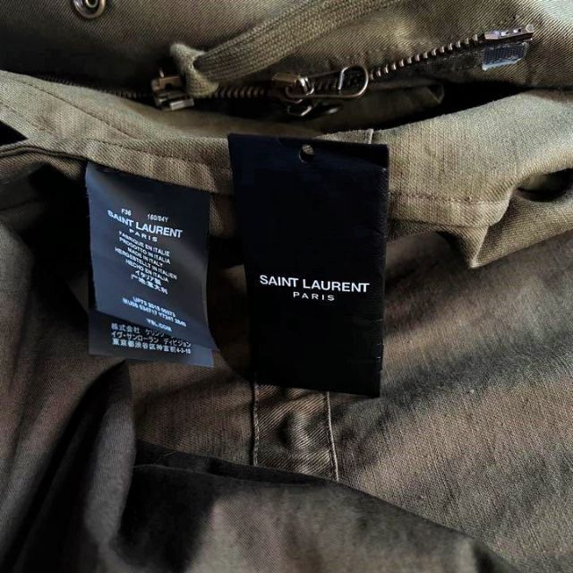 SAINT LAURENT PARISモッズコート Lサイズ - 通販 - parelhas.rn.gov.br