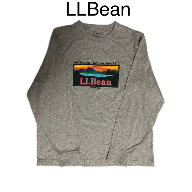 良好品】 エルエルビーン 長袖Tシャツ ロンT 無地 紙タグ USA製
