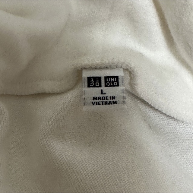 UNIQLO(ユニクロ)のUNIQLO ヒートテックフリースタートルネックT（長袖） オフホワイト レディースのトップス(Tシャツ(長袖/七分))の商品写真