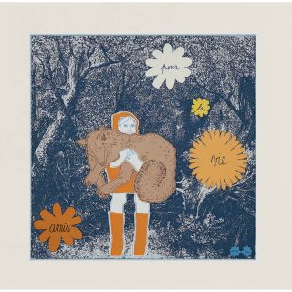 新品 HERMES エルメス ガヴロッシュ《生涯の友人》 スカーフ 45
