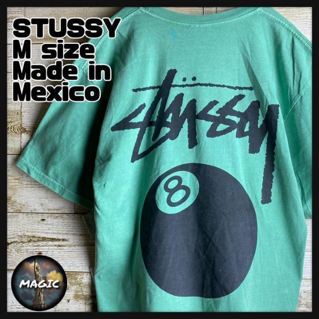 【超希少デザイン】STUSSY★8ボール入りTシャツ ビッグロゴ　ゆるだぼ