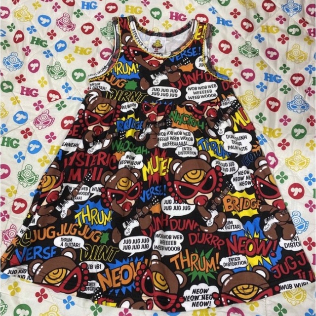 HYSTERIC MINI(ヒステリックミニ)のヒステリックミニ テディセット キッズ/ベビー/マタニティのキッズ服女の子用(90cm~)(Tシャツ/カットソー)の商品写真