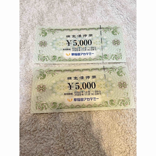 早稲田アカデミー株主優待 10,000円分 | gvs.edu.eg