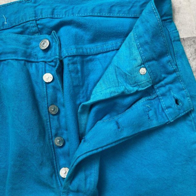 Levi's - リーバイス 後染め ターコイズブルー 501 0683の通販 Levi's - リーバイス 後染め ターコイズブルー 501 0683の通販