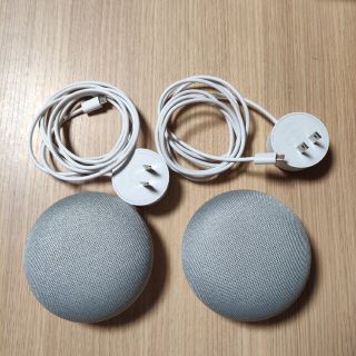 グーグル(Google)のGoogle home mini　グーグルホームミニ　２個セット(スピーカー)