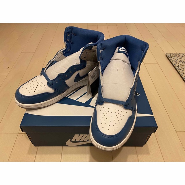 靴/シューズAIR JORDAN 1 RETRO HIGH TRUE.BLUE