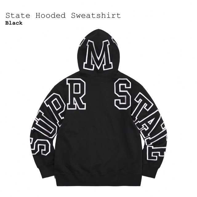 新品未使用◼️Ｌ◼️supreme state Hooded Sweatshirt