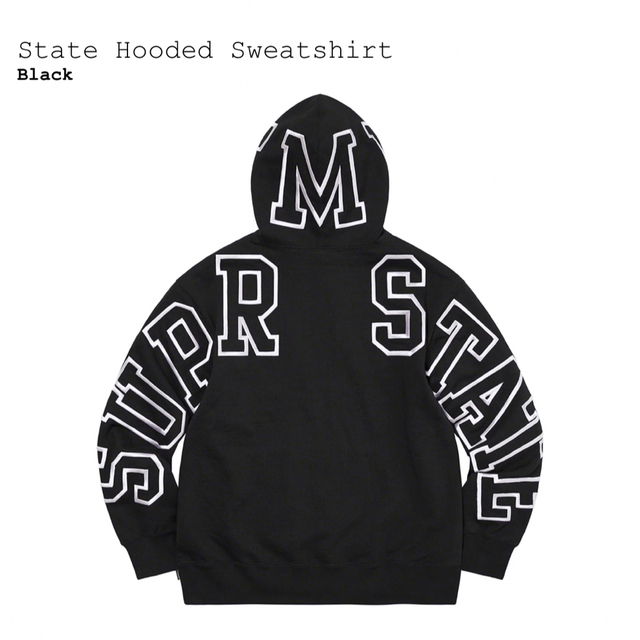 Supreme新品未使用 Supreme State Hooded Sweatshirt