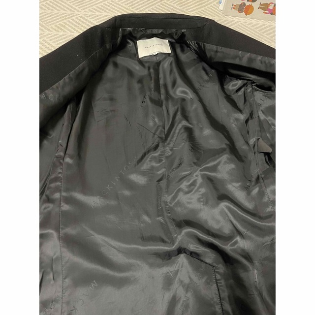 MACKINTOSH(マッキントッシュ)の美品　マッキントッシュ　チェスターコート　ウールコート　ブラック　Lサイズ メンズのジャケット/アウター(チェスターコート)の商品写真