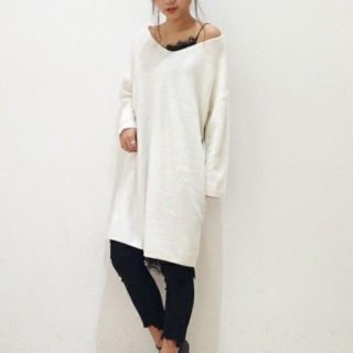 アングリッド(Ungrid)の専用！新品Ungrid Ｖネックリブニットワンピース♡(ひざ丈ワンピース)