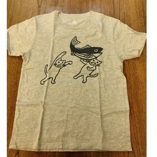 グラニフ(Design Tshirts Store graniph)の[グラニフ graniph] ネコの半袖Tシャツ(杏グレー/S)(Tシャツ/カットソー(半袖/袖なし))