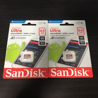 サンディスク(SanDisk)のマイクロSDカード microSD 64GB 2枚セット  SanDisk(その他)