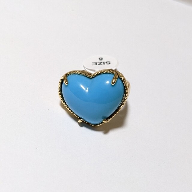 BIGBANG(ビッグバン)の💙ブルーハートリング💙ハート型 指輪 G-DRAGON ジヨン メンズのアクセサリー(リング(指輪))の商品写真