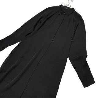 ジルサンダー ナイロンシルク シャツワンピース マキシ丈 ロング 新品